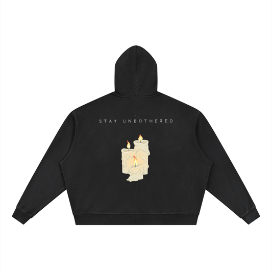 Qalm Full Zip Boxy Hoodie