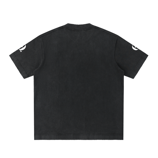 Heavyweight Vintage Washed Frayed T-Shirt