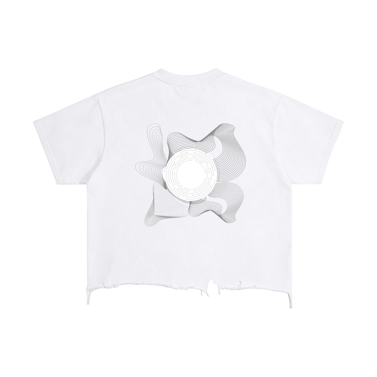 Vintage Wash Boxy Distressed Hem T-Shirt