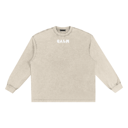 Snow Washed Frayed Edge T-Shirt