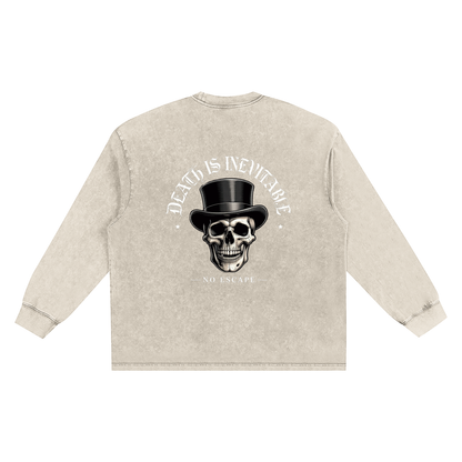 Snow Washed Frayed Edge T-Shirt