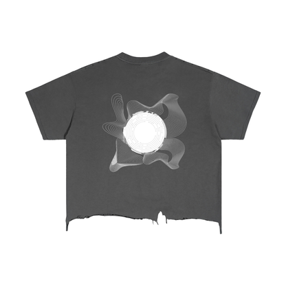 Vintage Wash Boxy Distressed Hem T-Shirt