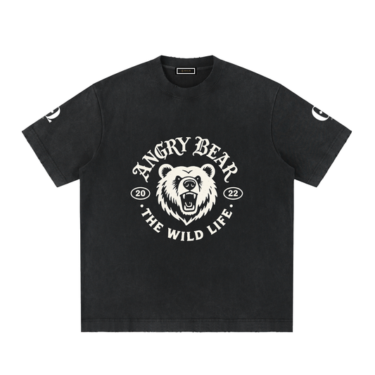 Heavyweight Vintage Washed Frayed T-Shirt