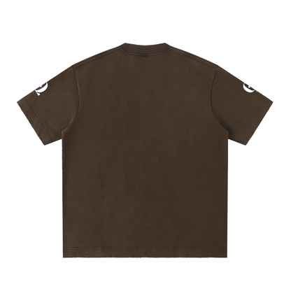 Heavyweight Vintage Washed Frayed T-Shirt