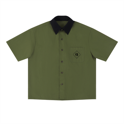 Unisex Color Block Short Sleeve Shirt