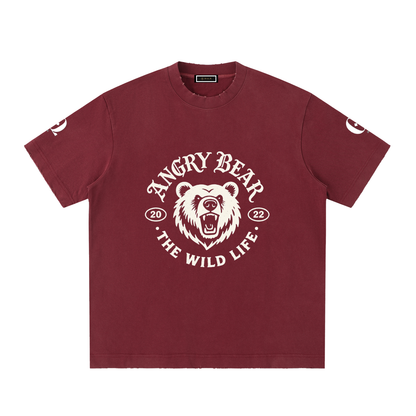 Heavyweight Vintage Washed Frayed T-Shirt