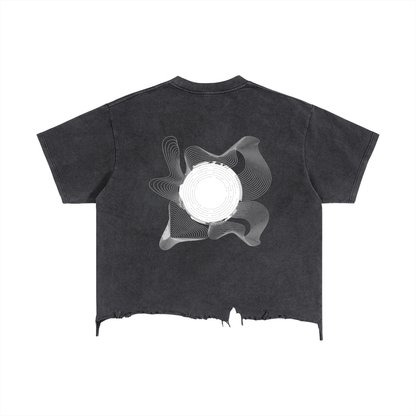 Vintage Wash Boxy Distressed Hem T-Shirt