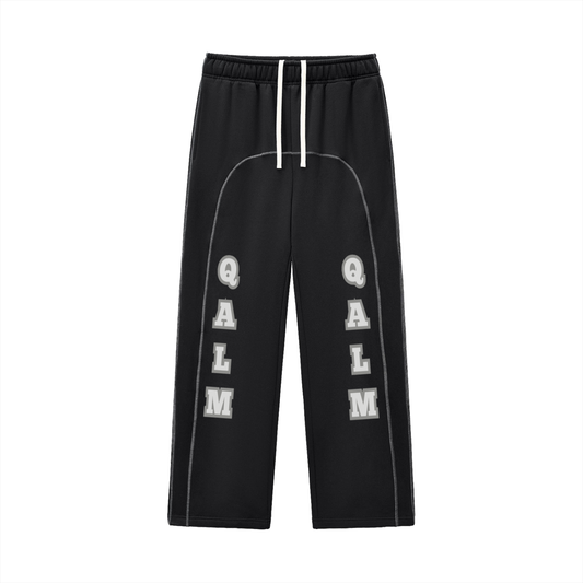 Contrast-Stitched Fleece Sweatpants