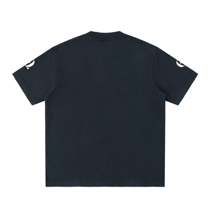 Heavyweight Vintage Washed Frayed T-Shirt