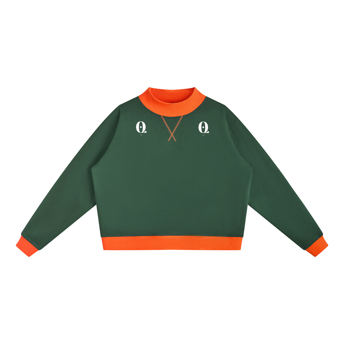 Women’s Mock Neck Crewneck Sweatshirt