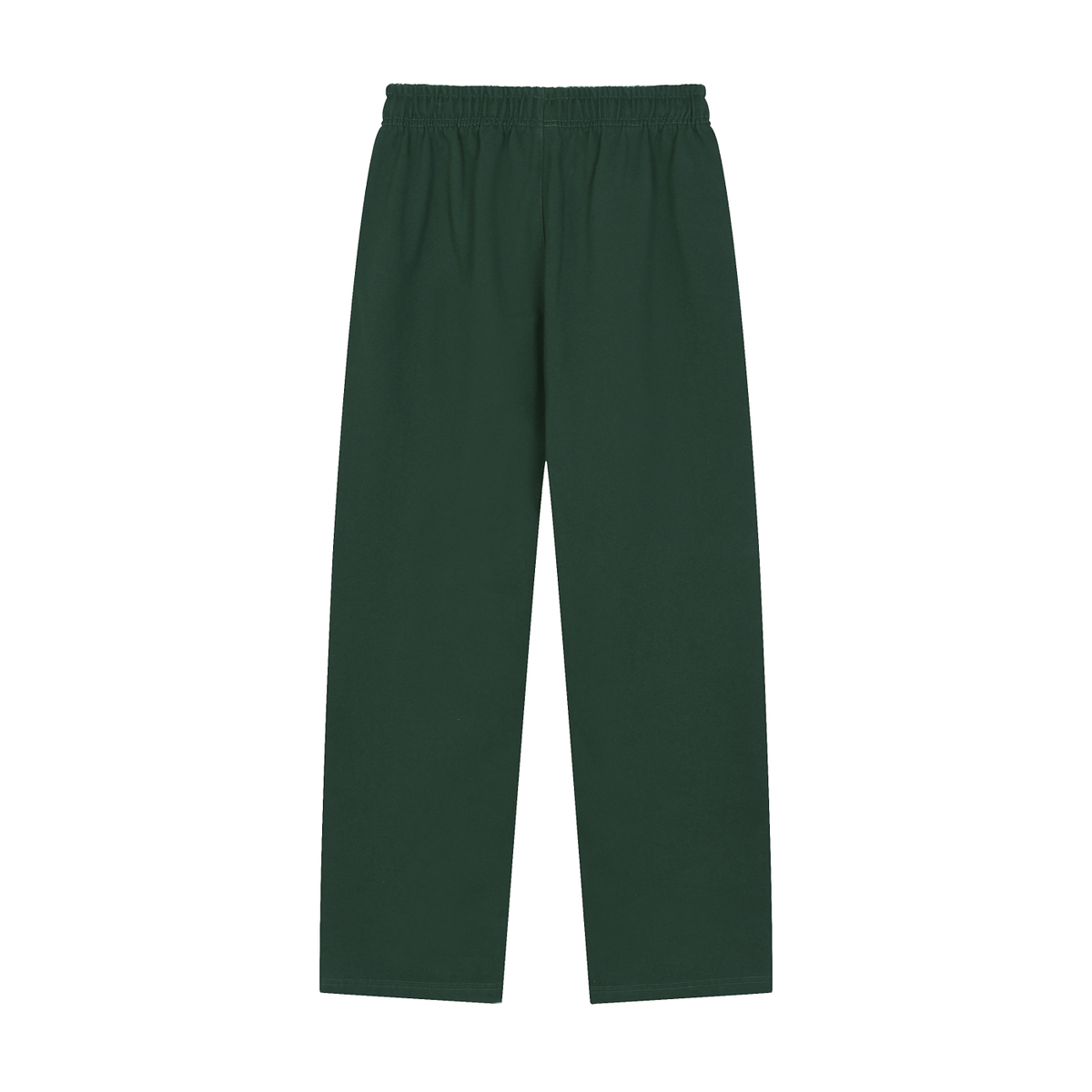 Solid Color Straight-Leg Sweatpants