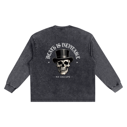 Snow Washed Frayed Edge T-Shirt