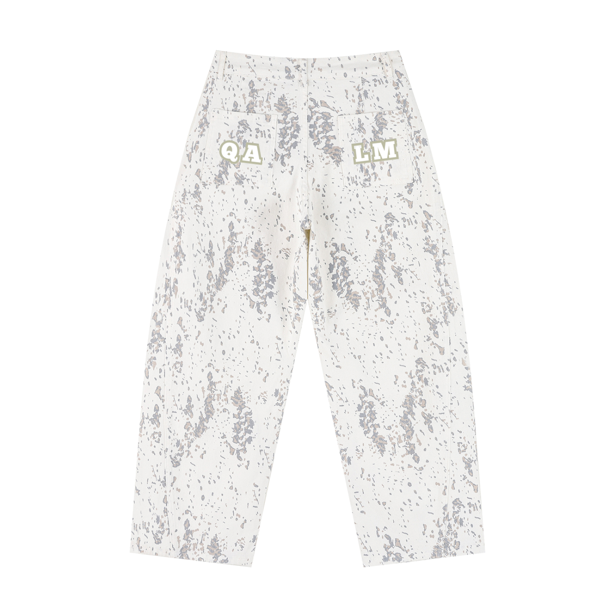 Women's Splatter Barrel Leg Jeans