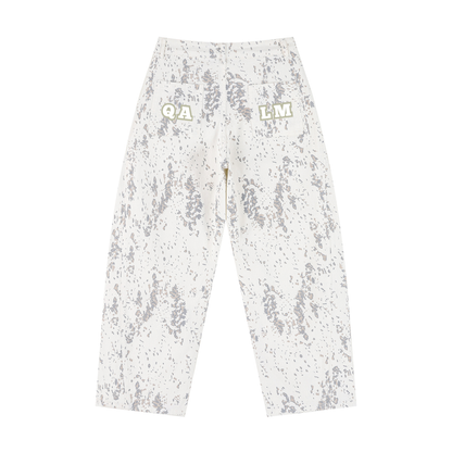 Women's Splatter Barrel Leg Jeans