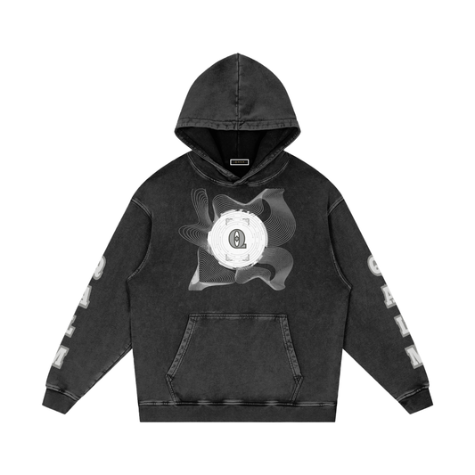 Snow Washed Loose Cotton Hoodie