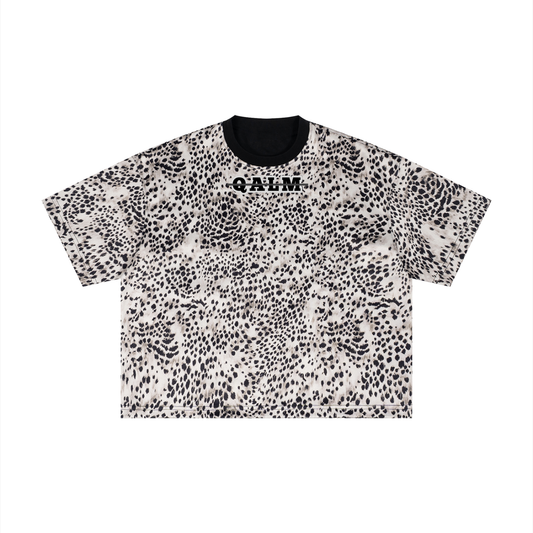 Unisex Leopard Print Boxy T-Shirt