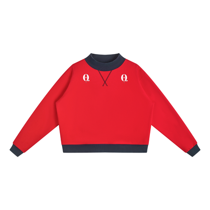 Women’s Mock Neck Crewneck Sweatshirt