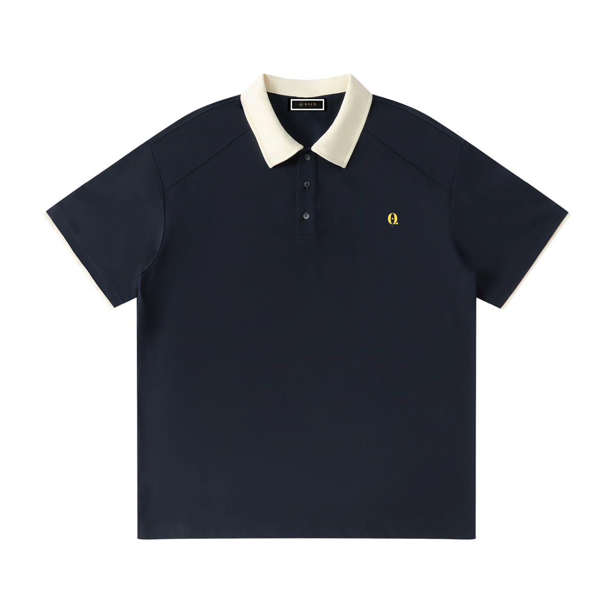 Contrast Collar Raglan Polo Shirt
