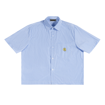 Qalm Stripe Boxy Shirt