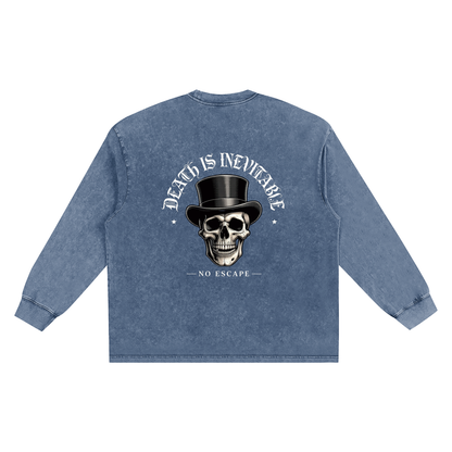 Snow Washed Frayed Edge T-Shirt