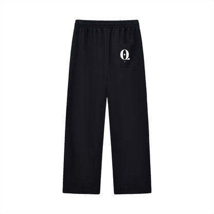 Curved Stripe Straight Sweatpants