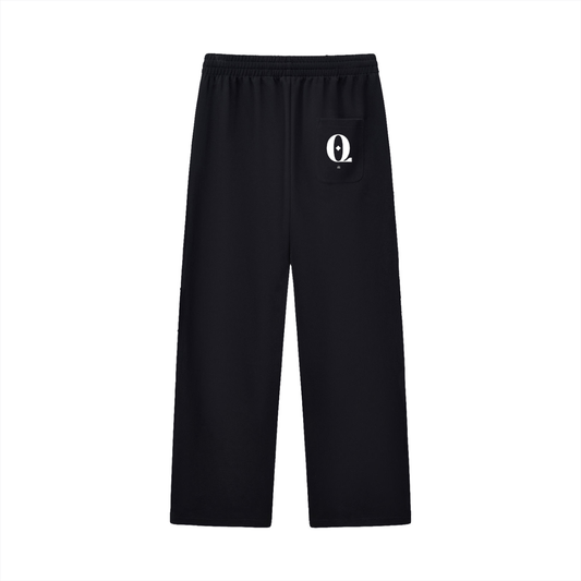 Curved Stripe Straight Sweatpants