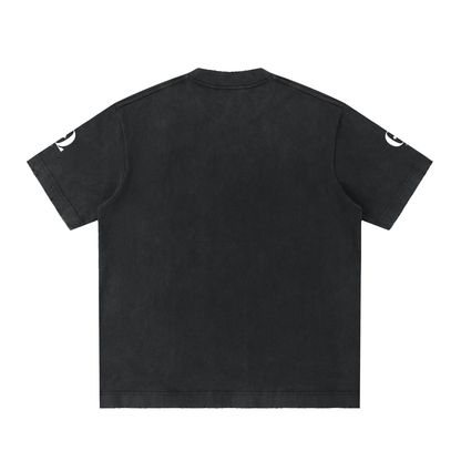Heavyweight Vintage Washed Frayed T-Shirt