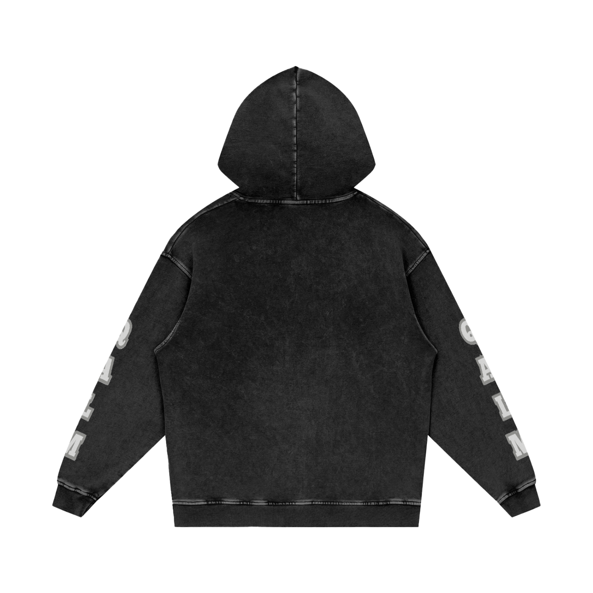 Snow Washed Loose Cotton Hoodie