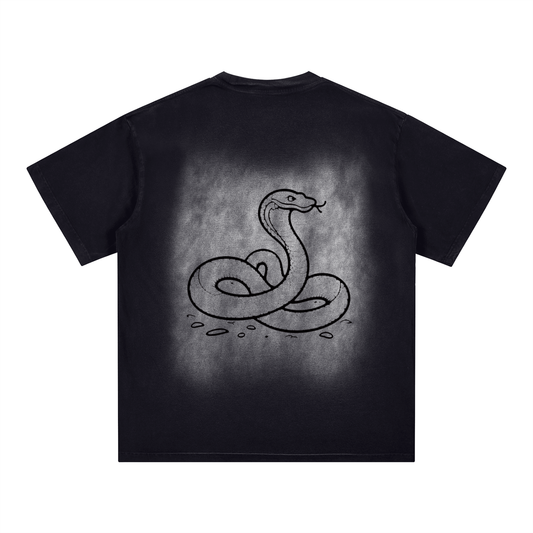 Qalm Square Patch T-Shirt