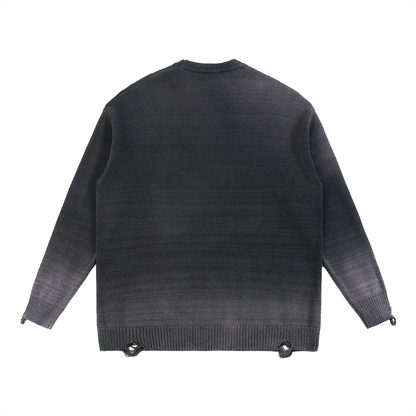 Qalm Ripped Sun Fade sweater
