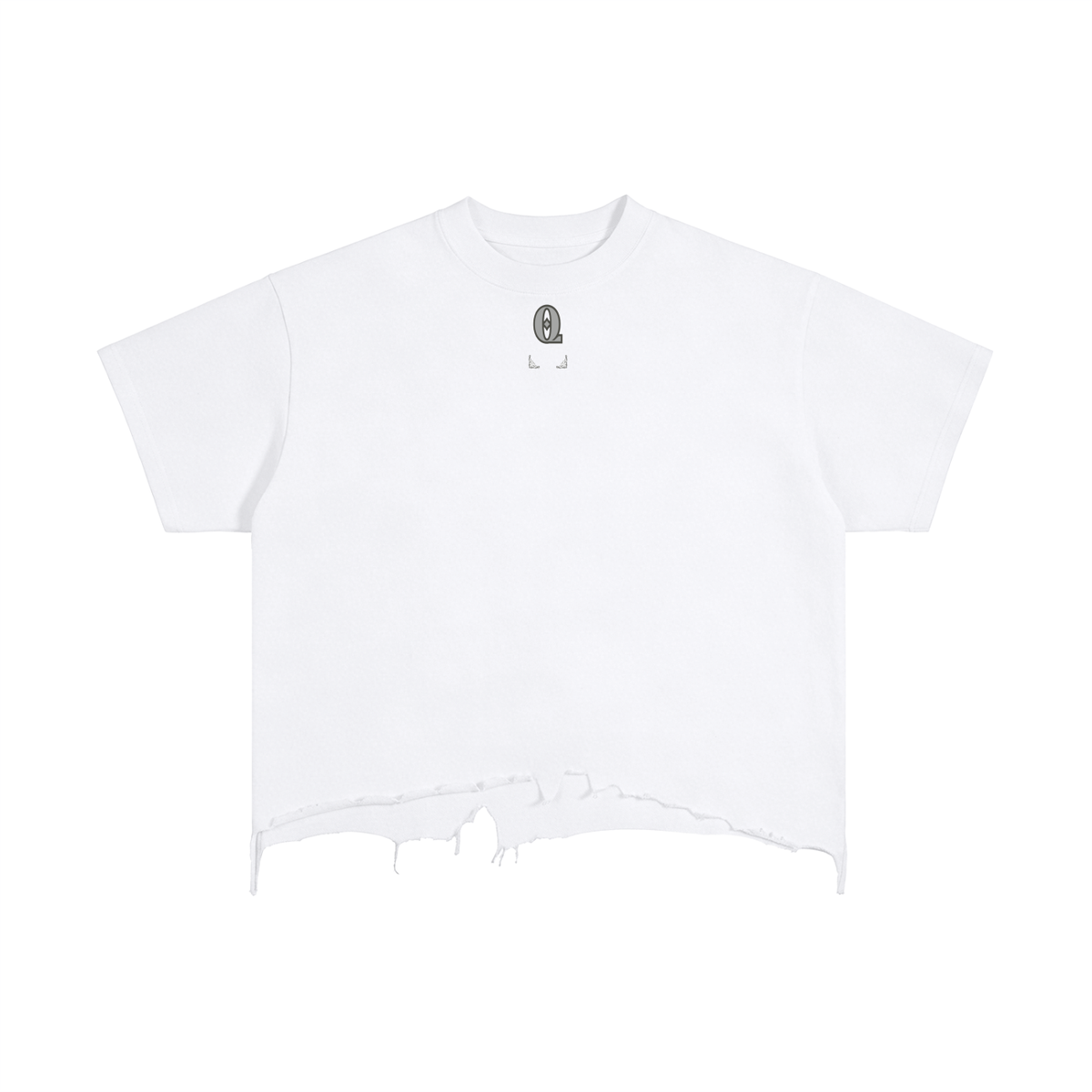 Vintage Wash Boxy Distressed Hem T-Shirt