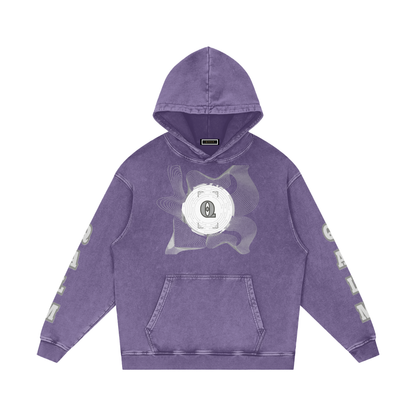 Snow Washed Loose Cotton Hoodie