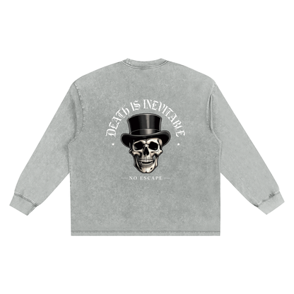 Snow Washed Frayed Edge T-Shirt