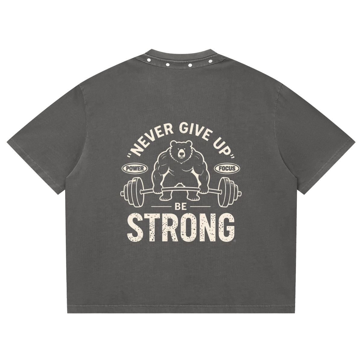 Unisex Washed Boxy Studded T-Shirt