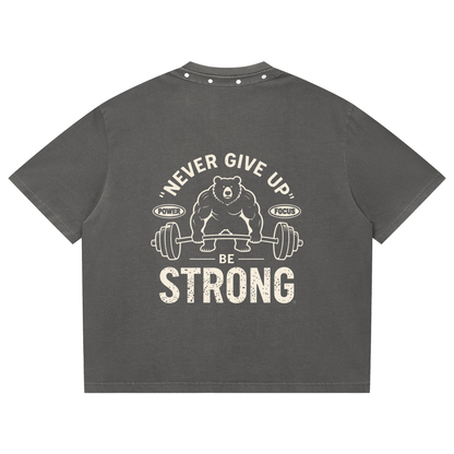 Unisex Washed Boxy Studded T-Shirt