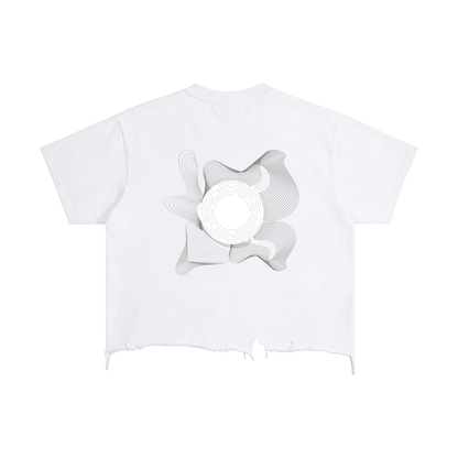 Vintage Wash Boxy Distressed Hem T-Shirt