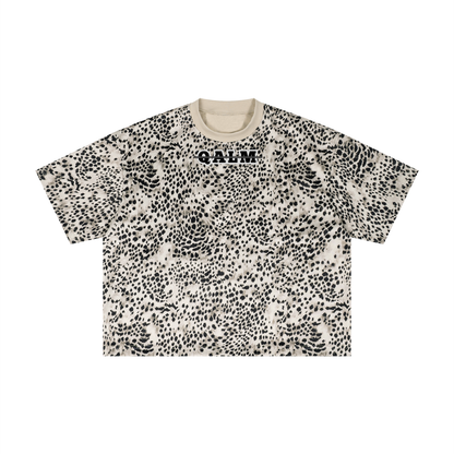 Unisex Leopard Print Boxy T-Shirt