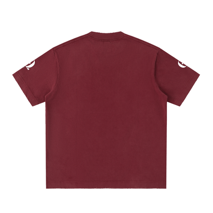 Heavyweight Vintage Washed Frayed T-Shirt