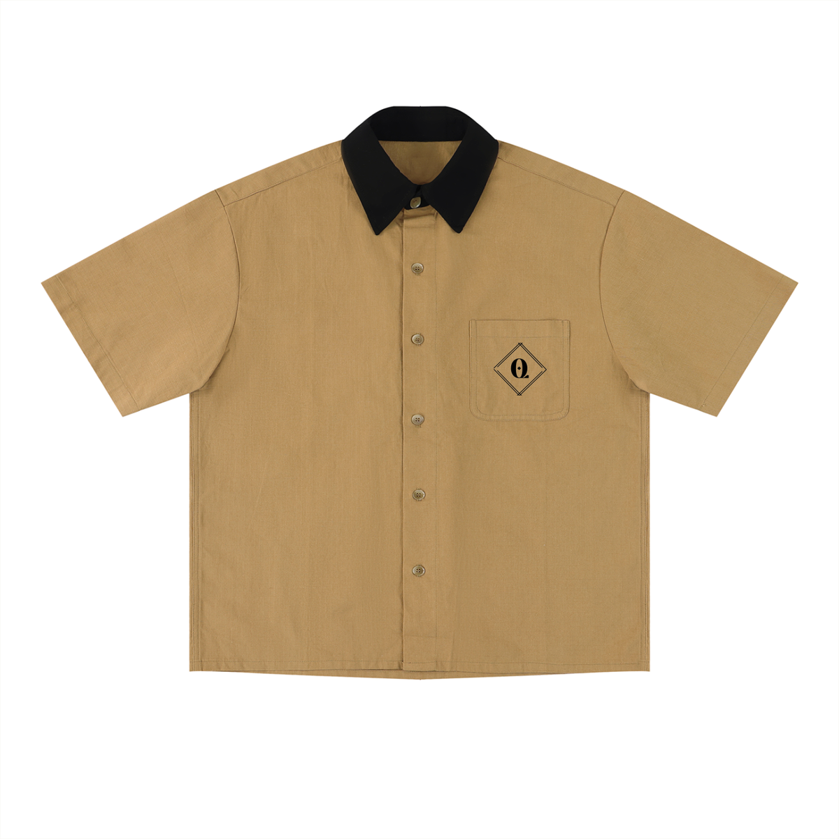 Unisex Color Block Short Sleeve Shirt
