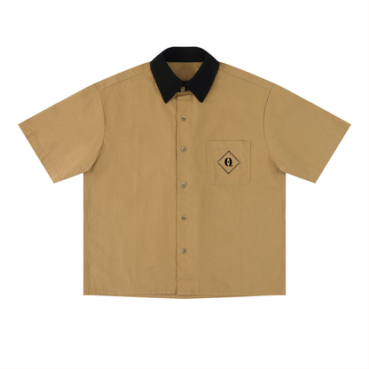 Unisex Color Block Short Sleeve Shirt