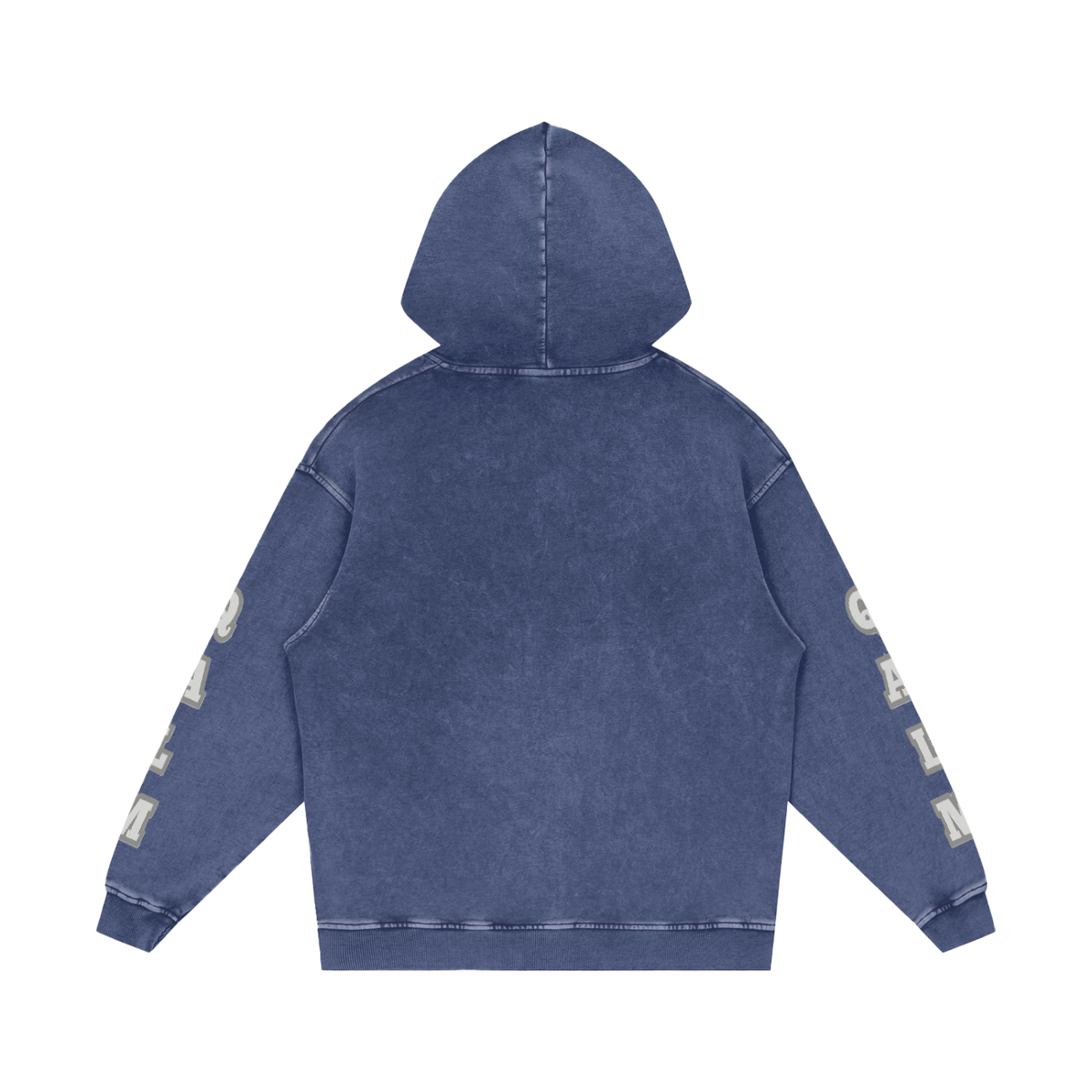 Snow Washed Loose Cotton Hoodie