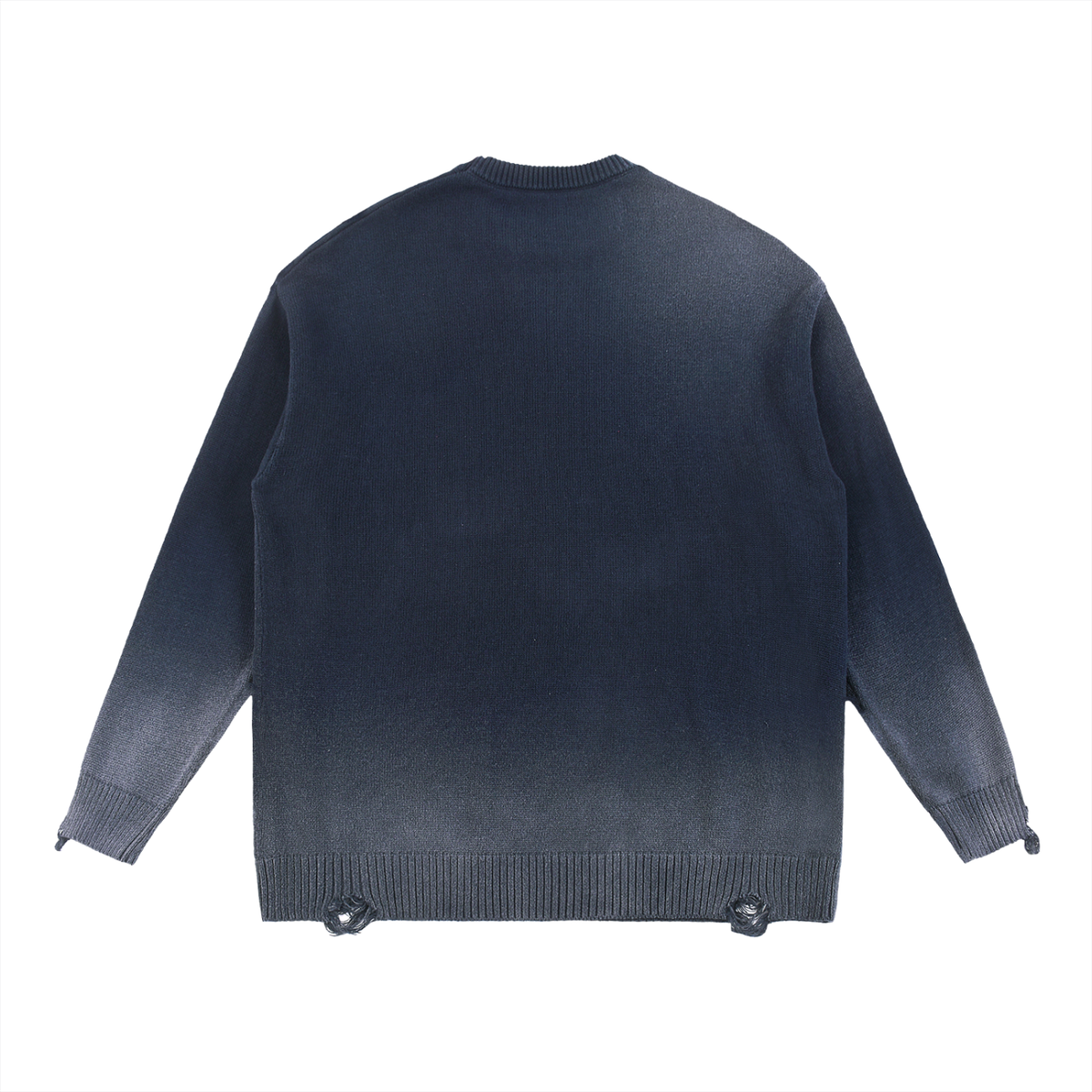 Qalm Ripped Sun Fade sweater