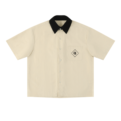 Unisex Color Block Short Sleeve Shirt