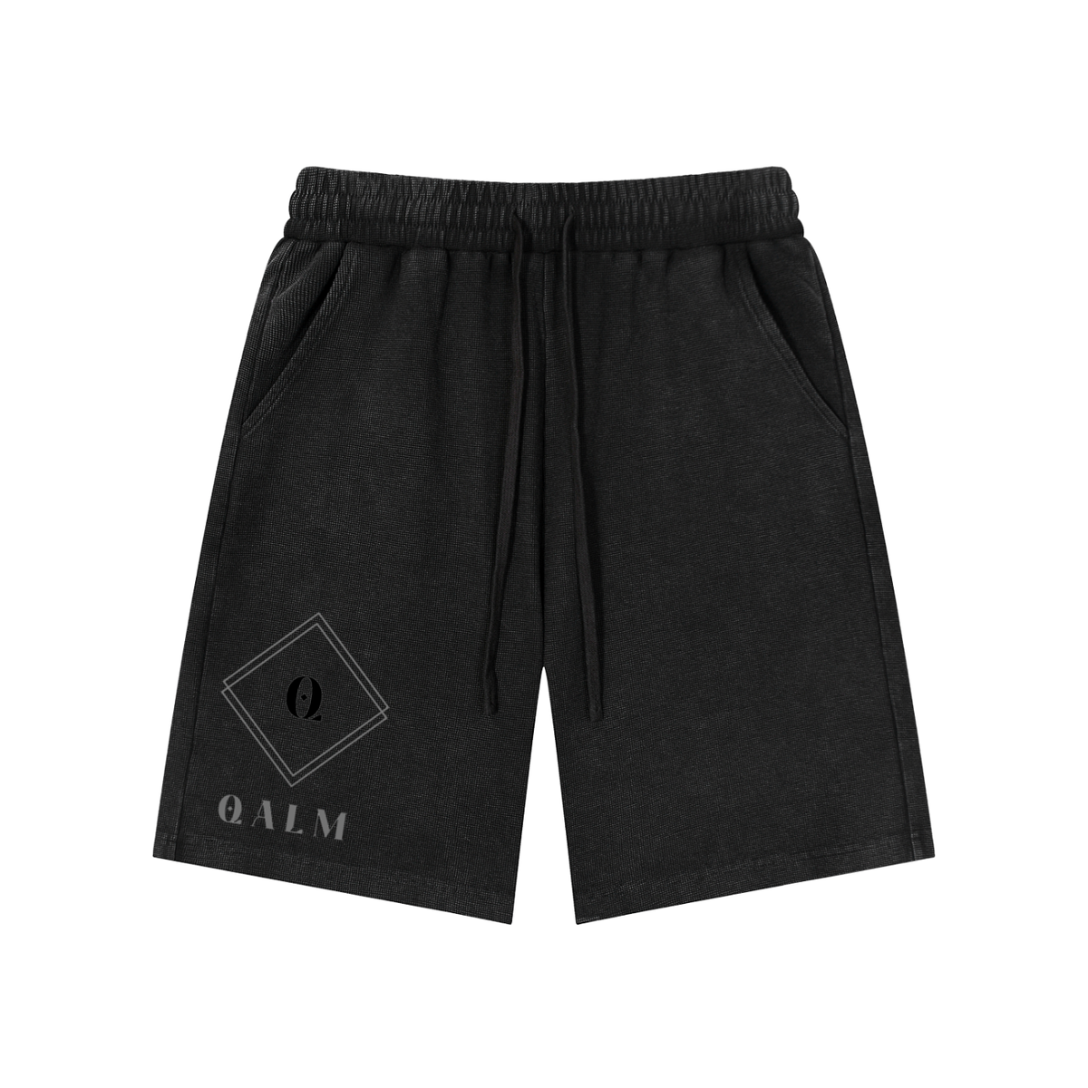 Mineral Wash Waffle Knit Shorts