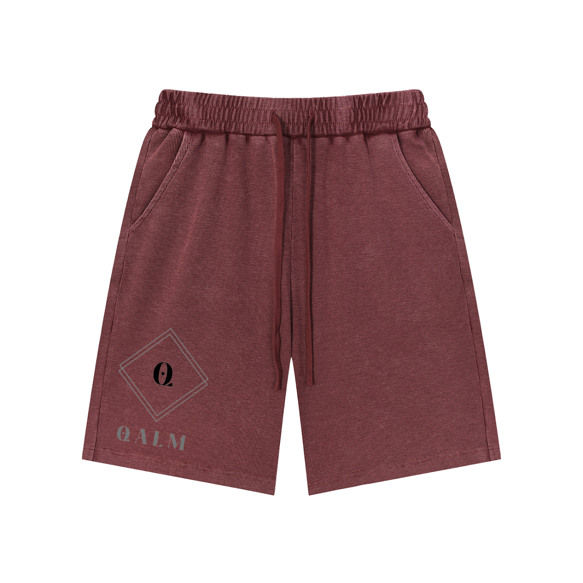 Mineral Wash Waffle Knit Shorts