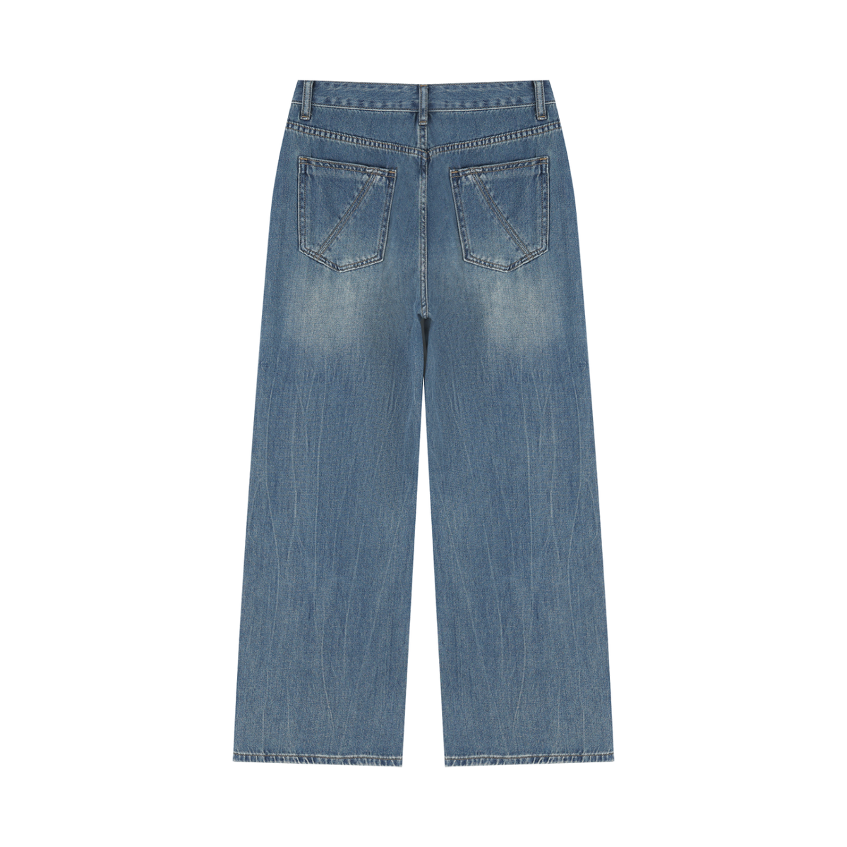 Qalm Wash Wide Leg Jeans