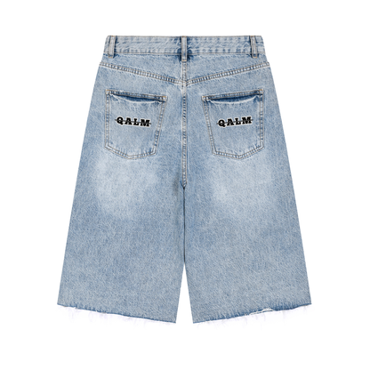 Men’s Vintage Wide Leg Denim Shorts