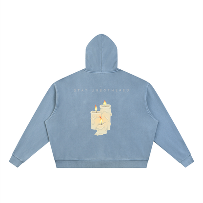 Qalm Full Zip Boxy Hoodie