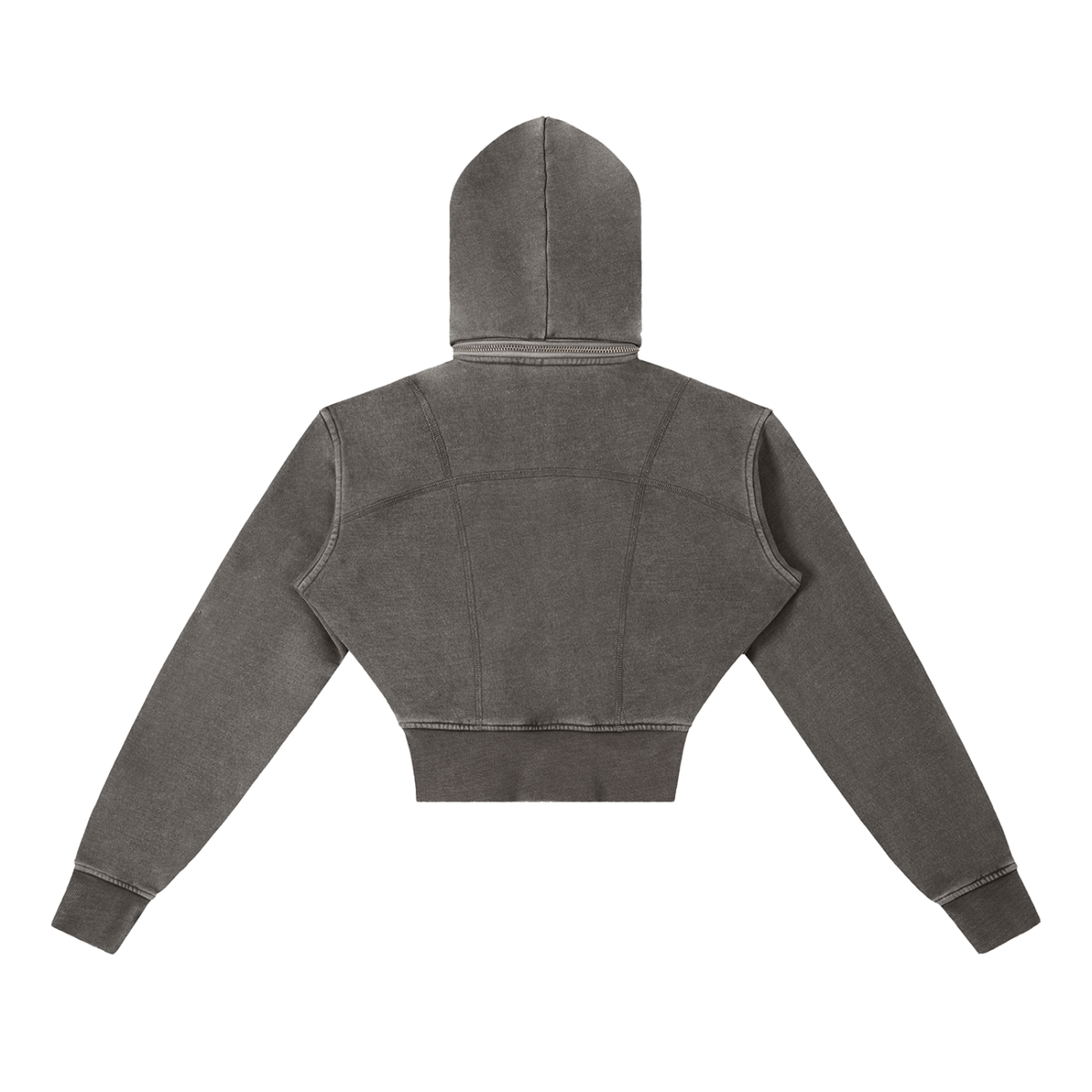 Qalm Cropped Fleece Hoodie