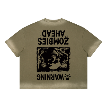 Unisex Boxy Sunfade Vintage Wash T-Shirt